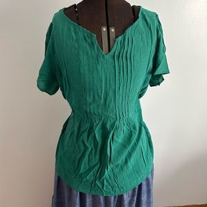 Green blouse